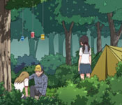 kushitori camping in the city park with an old man to train at kabaddi